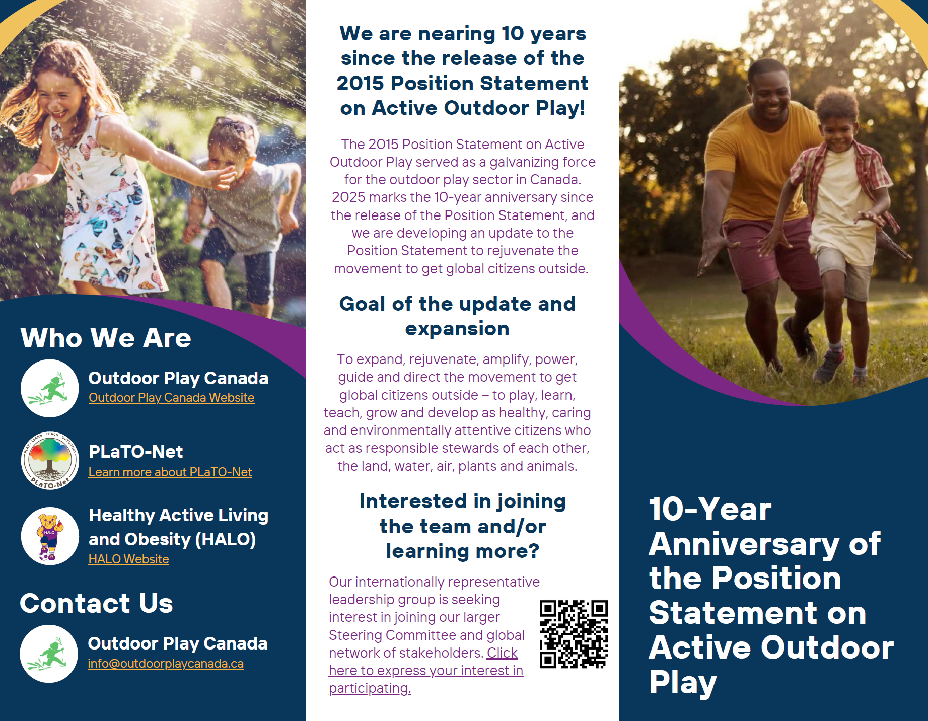 Outdoor Play Work Group Survey - SaskOutdoors